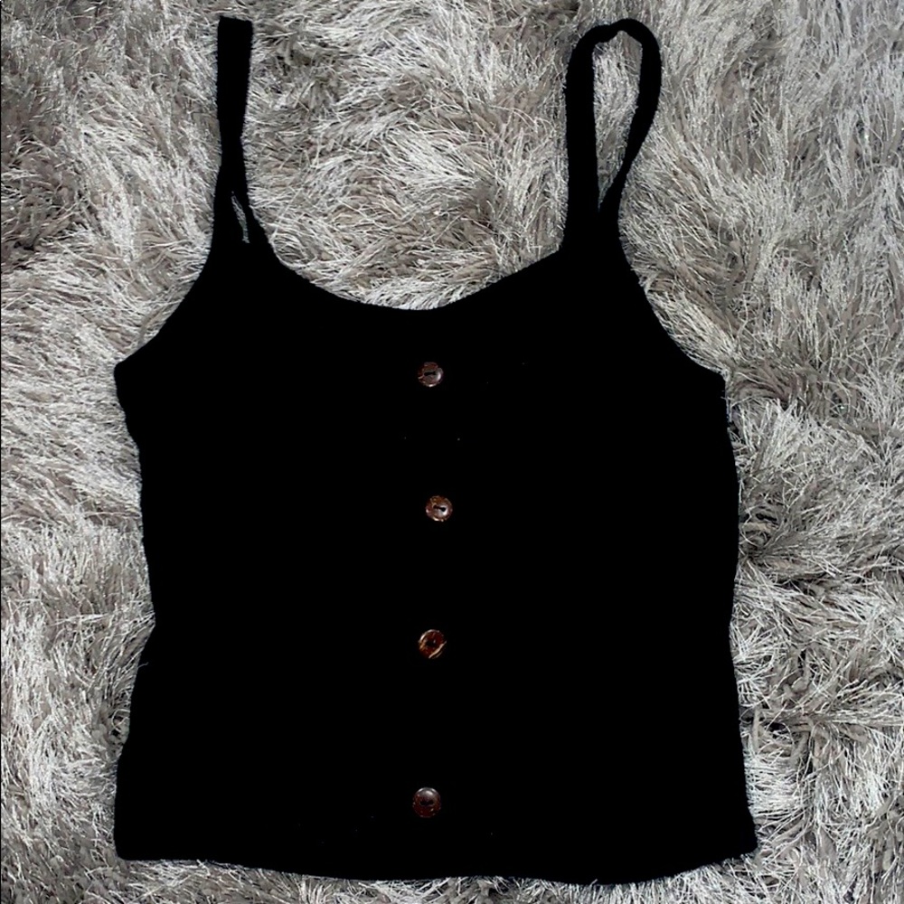 Black crop top